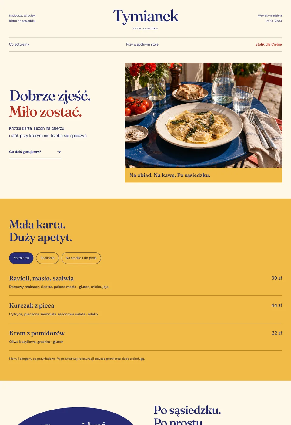 Podgląd strony Tymianek